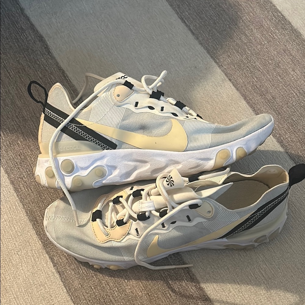 2019 Nike React Element 55 Sneakers ‘Soft Yellow’ - image 2